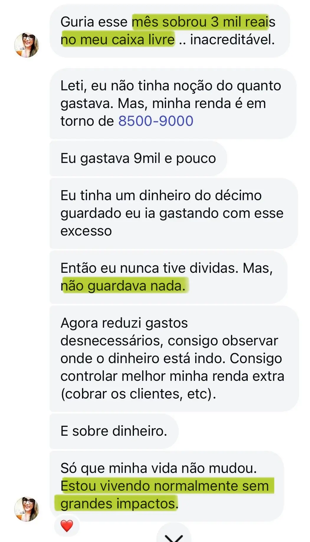 Depoimento da Eloisa sobre o Caixa Livre